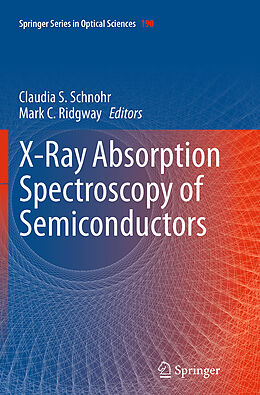 Couverture cartonnée X-Ray Absorption Spectroscopy of Semiconductors de 