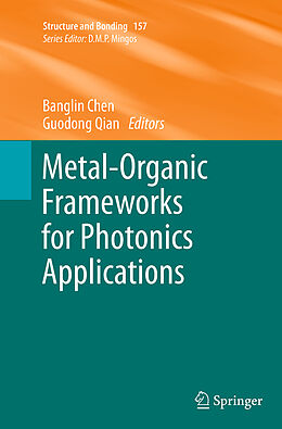 Couverture cartonnée Metal-Organic Frameworks for Photonics Applications de 