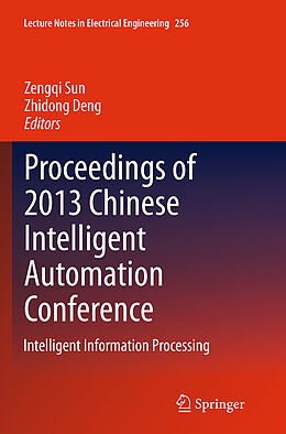 Couverture cartonnée Proceedings of 2013 Chinese Intelligent Automation Conference de 