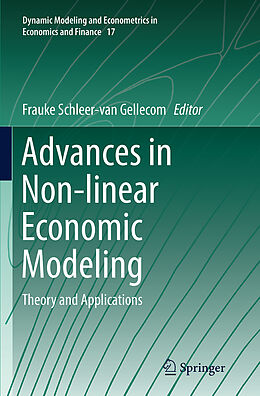 Couverture cartonnée Advances in Non-linear Economic Modeling de 