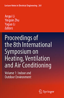 Couverture cartonnée Proceedings of the 8th International Symposium on Heating, Ventilation and Air Conditioning de 