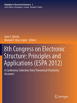 Couverture cartonnée 8th Congress on Electronic Structure: Principles and Applications (ESPA 2012) de 