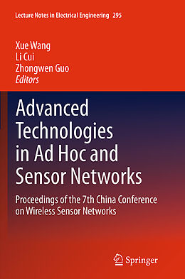 Couverture cartonnée Advanced Technologies in Ad Hoc and Sensor Networks de 