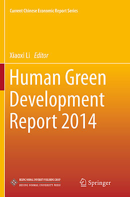 Couverture cartonnée Human Green Development Report 2014 de 