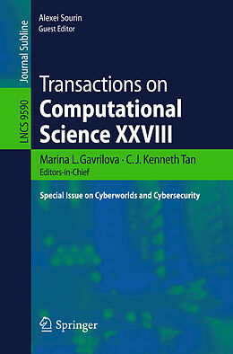 Kartonierter Einband Transactions on Computational Science XXVIII von 