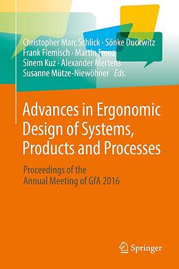 E-Book (pdf) Advances in Ergonomic Design of Systems, Products and Processes von 