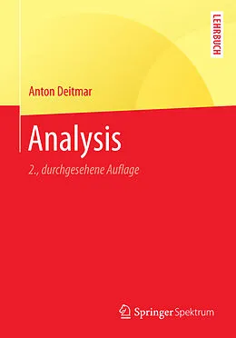 E-Book (pdf) Analysis von Anton Deitmar