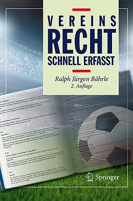 E-Book (pdf) Vereinsrecht - Schnell erfasst von Ralph Jürgen Bährle