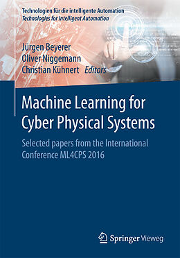 Couverture cartonnée Machine Learning for Cyber Physical Systems de 