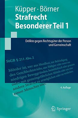 E-Book (pdf) Strafrecht Besonderer Teil 1 von Georg Küpper, René Börner