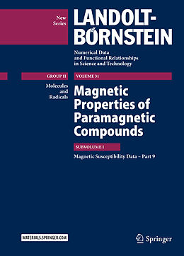Fester Einband Magnetic Properties of Paramagnetic Compounds von R.T. Pardasani, P. Pardasani