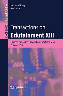 Kartonierter Einband Transactions on Edutainment XIII von 