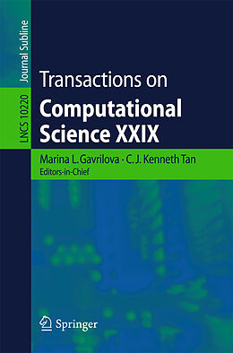 Kartonierter Einband Transactions on Computational Science XXIX von 