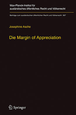 Fester Einband Die Margin of Appreciation von Josephine Asche