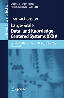 Kartonierter Einband Transactions on Large-Scale Data- and Knowledge-Centered Systems XXXV von 