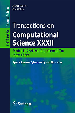 Kartonierter Einband Transactions on Computational Science XXXII von 
