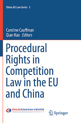 Kartonierter Einband Procedural Rights in Competition Law in the EU and China von 
