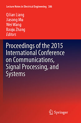 Kartonierter Einband Proceedings of the 2015 International Conference on Communications, Signal Processing, and Systems von 