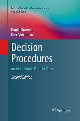 Kartonierter Einband Decision Procedures von Ofer Strichman, Daniel Kroening