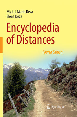 Couverture cartonnée Encyclopedia of Distances de Elena Deza, Michel Marie Deza