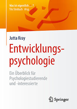Kartonierter Einband Entwicklungspsychologie von Jutta Kray