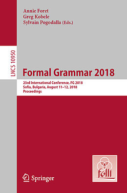 Kartonierter Einband Formal Grammar 2018 von 