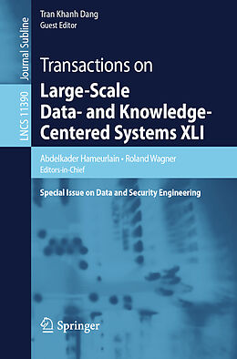 Kartonierter Einband Transactions on Large-Scale Data- and Knowledge-Centered Systems XLI von 