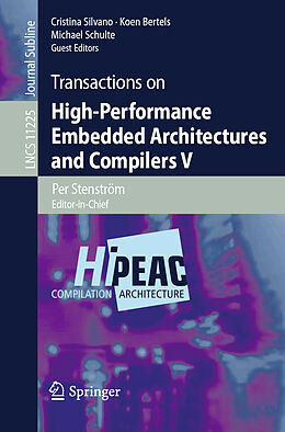 Kartonierter Einband Transactions on High-Performance Embedded Architectures and Compilers V von 