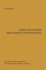 eBook (pdf) Séries de Fourier absolument convergentes de Jean-Pierre Kahane