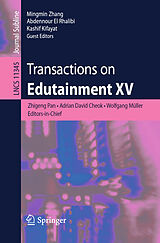 Couverture cartonnée Transactions on Edutainment XV de 