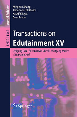 Kartonierter Einband Transactions on Edutainment XV von 