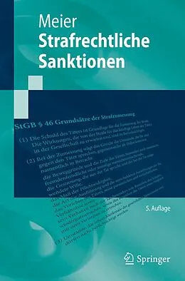 E-Book (pdf) Strafrechtliche Sanktionen von Bernd-Dieter Meier