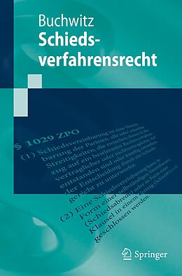 E-Book (pdf) Schiedsverfahrensrecht von Wolfram Buchwitz