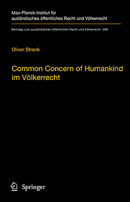 Fester Einband Common Concern of Humankind im Völkerrecht von Oliver Strank