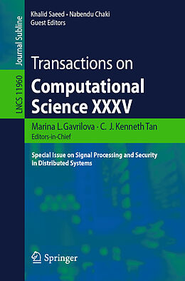 Kartonierter Einband Transactions on Computational Science XXXV von 