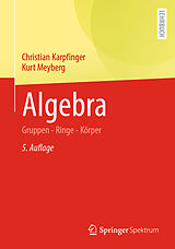 Kartonierter Einband Algebra von Christian Karpfinger, Kurt Meyberg