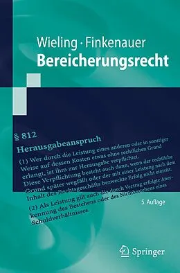 E-Book (pdf) Bereicherungsrecht von Hans Josef Wieling, Thomas Finkenauer