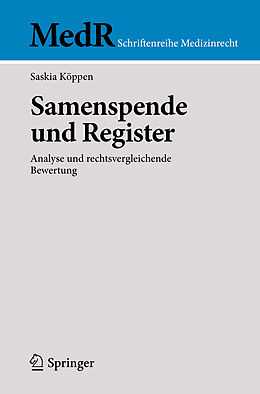 Kartonierter Einband Samenspende und Register von Saskia Köppen