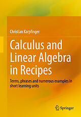 eBook (pdf) Calculus and Linear Algebra in Recipes de Christian Karpfinger