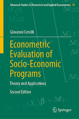 Livre Relié Econometric Evaluation of Socio-Economic Programs de Giovanni Cerulli