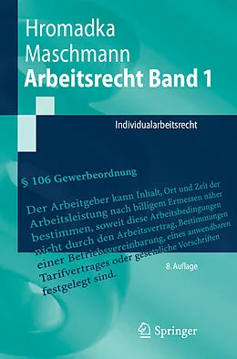 E-Book (pdf) Arbeitsrecht Band 1 von Wolfgang Hromadka, Frank Maschmann