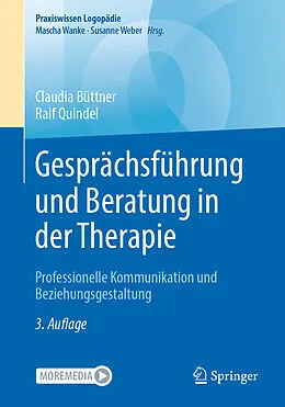E-Book (pdf) Gesprächsführung und Beratung in der Therapie von Claudia Büttner, Ralf Quindel
