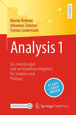 E-Book (pdf) Analysis 1 von Martin Brokate, Johannes Zimmer, Florian Lindemann