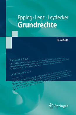 E-Book (pdf) Grundrechte von Volker Epping, Sebastian Lenz, Philipp Leydecker
