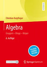 Kartonierter Einband Algebra von Christian Karpfinger