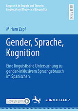 Kartonierter Einband Gender, Sprache, Kognition von Miriam Zapf