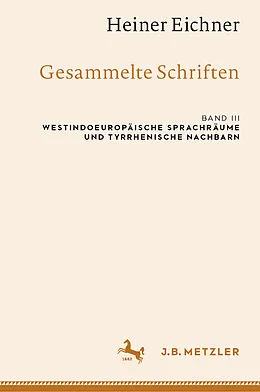 E-Book (pdf) Heiner Eichner: Gesammelte Schriften von Heiner Eichner