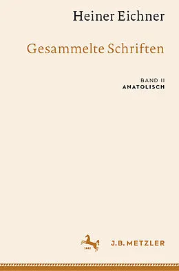 E-Book (pdf) Heiner Eichner: Gesammelte Schriften von Heiner Eichner
