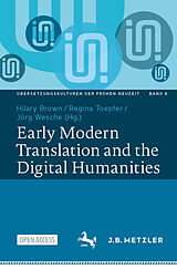 Couverture cartonnée Early Modern Translation and the Digital Humanities de 