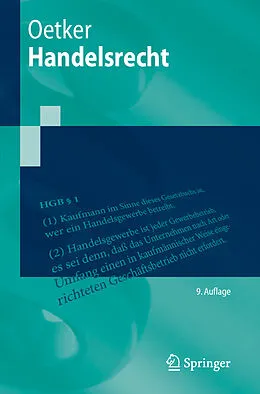 E-Book (pdf) Handelsrecht von Hartmut Oetker